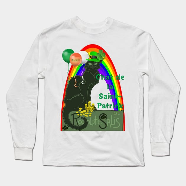 Chat De La St Patrick De Rodolphe Salis Fun Long Sleeve T-Shirt by taiche